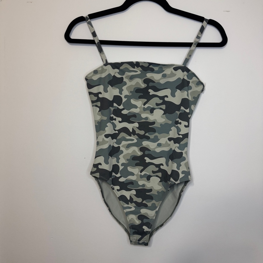 Spiritual Gangster Camo Print Bodysuit | Size S | New Without Tags